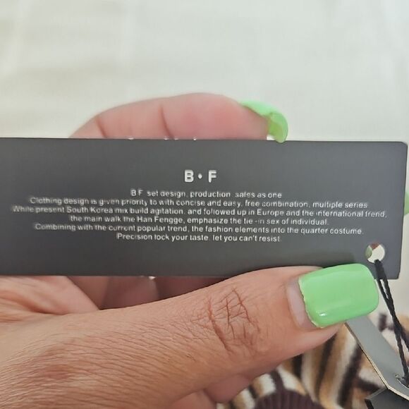 Tan and Brown Pleated Midi A-Line Skirt - Picture 7 of 16